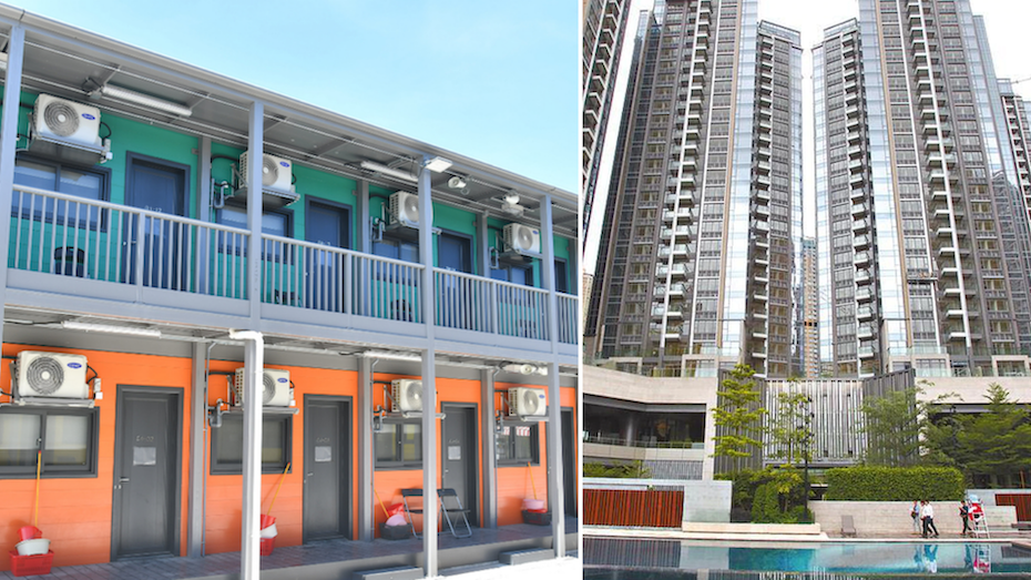 The man hitched a nighttime ride at Penny’s Bay and was arrested at an apartment in Tseung Kwan O the next day. Photo: Hong Kong gov’t Information Services Department (left) and Apple Daily (right)
