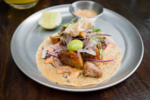 Tacos de Tamara (S), crispy pork belly tacos. Photo: Coconuts