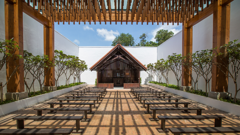 The newly constructed chapel at the Changi Chapel and Museum. Photo: Changi Chapel and Museum
