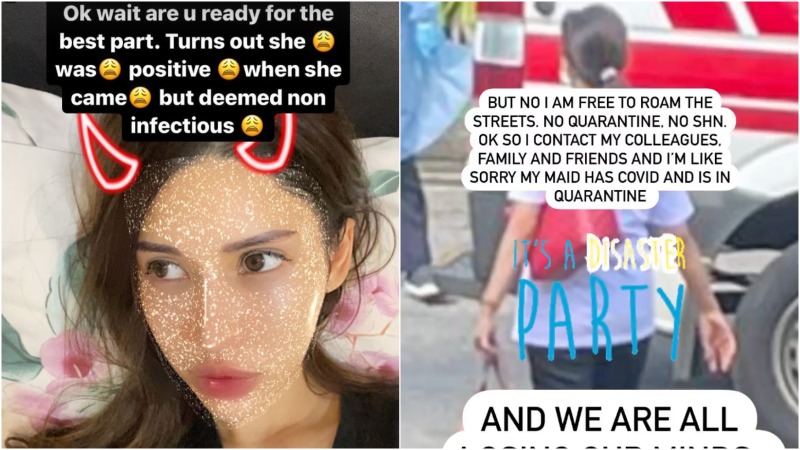 Screengrabs from Jade Rasif’s posts on Sunday. Photo: Jade Rasif/Instagram
