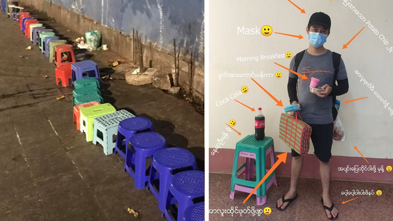 Photos: At left, Tachileik News/Courtesy,  Agency. at right Ye Naung / Facebook
