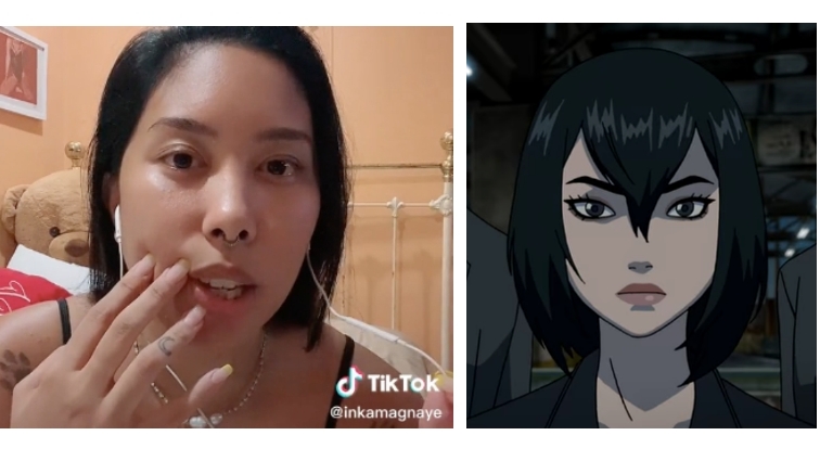 Inka Magnaye does a quick dub of Alexandra Trese (screengrab from TikTok)