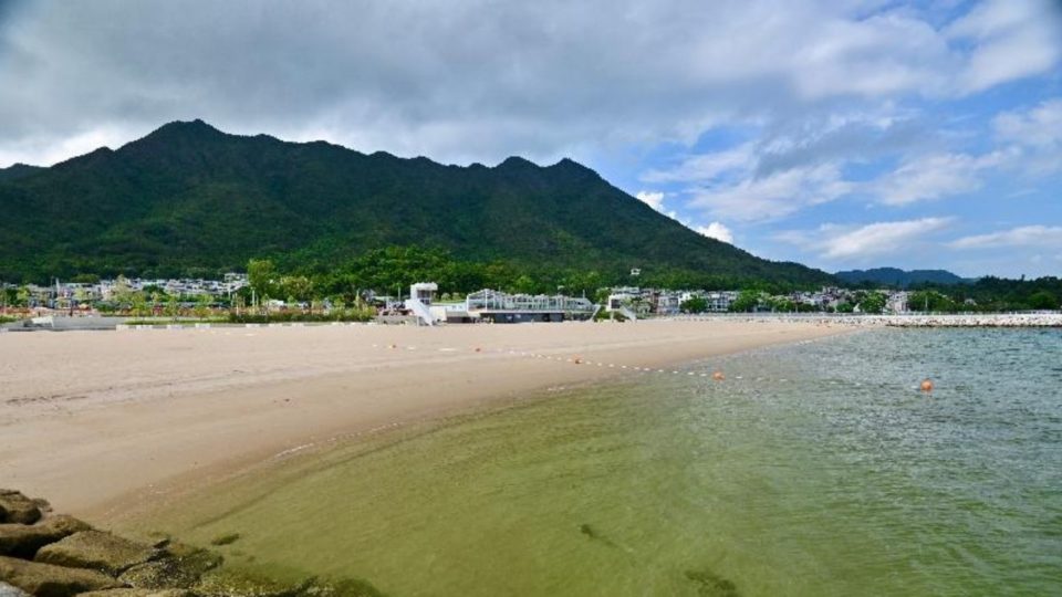 The 200-meter man-made Lung Mei Beach, located in Tai Po, opened to the public on June 23. Photo: Leisure and Cultural Services Department