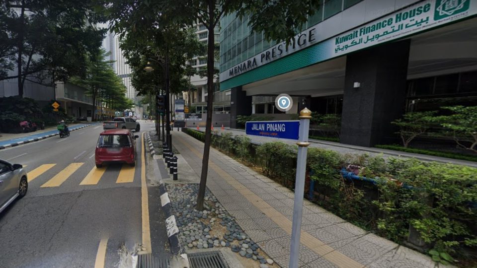 Google Street View of Jalan Pinang. 