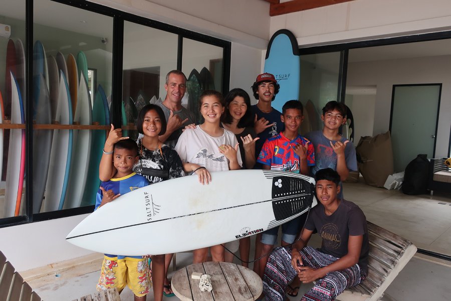 Matt Blauer and the Salt Surf Club crew. Photo: Salt Surf Club / Courtesy
