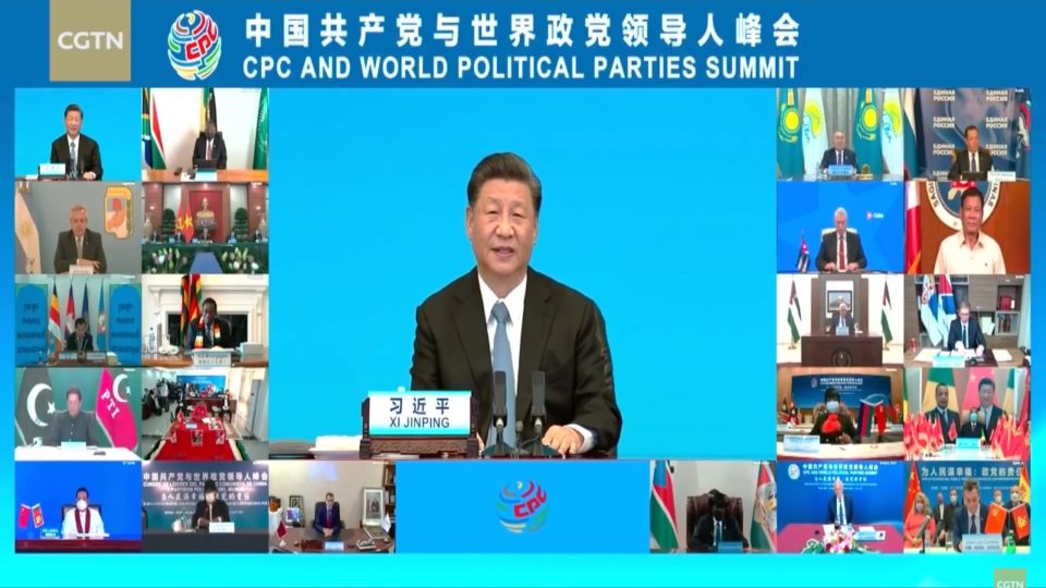 CPC and World Political Parties Summit. Photo: CGTN