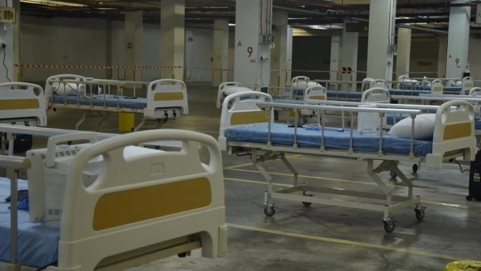 Hospital beds on stand by at the Tuanku Mizan Armed Forces Hospital in Wangsa Maju, Kuala Lumpur on Friday. Angkatan Tentera Malaysia/Facebook.