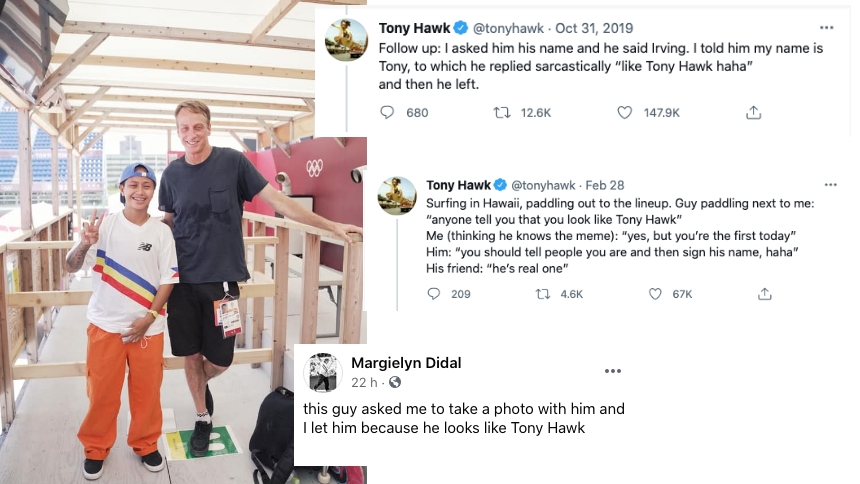 Images from Facebook (fb.com/didalmargielyn) and Twitter (@tonyhawk)