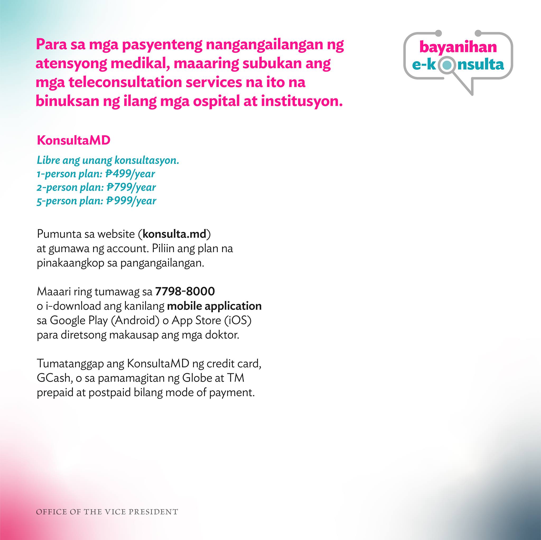 fb.com/VPLeniRobredoPH