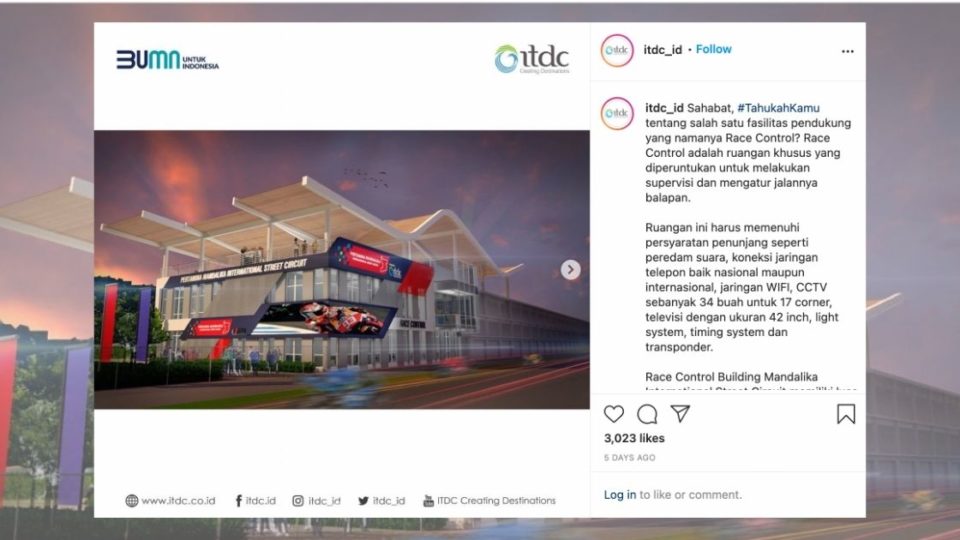 Screengrab: Instagram / @itdc_id