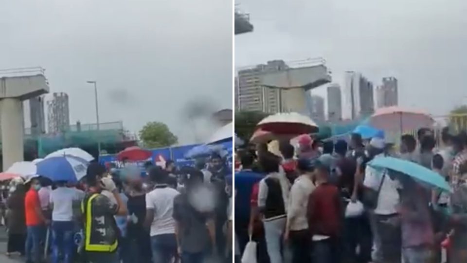 Crowds at Midlands Convention Centre on Aug. 4, 2021. Photo: Info Untuk Anda/YouTube