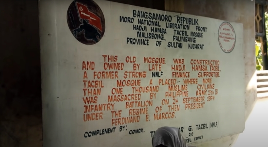 still from the Palimbang Massacre documentary produced by the CHR (Youtube)