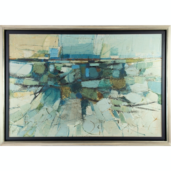 'Blue Harbor', Jose Joya, 1966, oil on wood