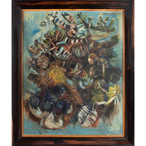 'Autumnal Flower', Federico Aguilar Alcuaz, 1962, oil on canvas
