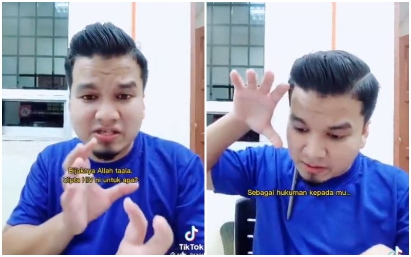 Screenshots of the TikTok video. Photo: Mohd Izham/TikTok
