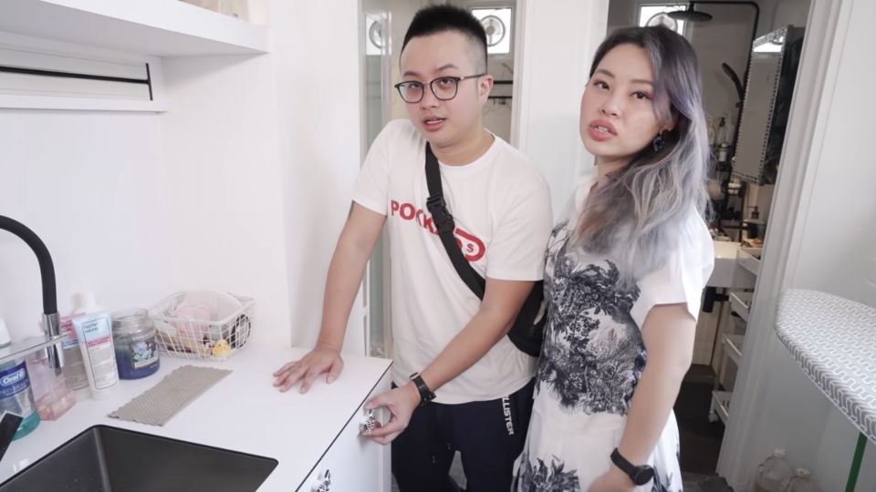 Night Owl Cinematics cofounders Ryan Tan and Sylvia Chan at a newly renovated shophouse. Photo: Night Owl Cinematics/YouTube