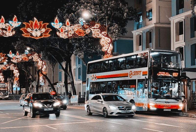 Vehicles along Serangoon Road. Photo: Jiachen Lin