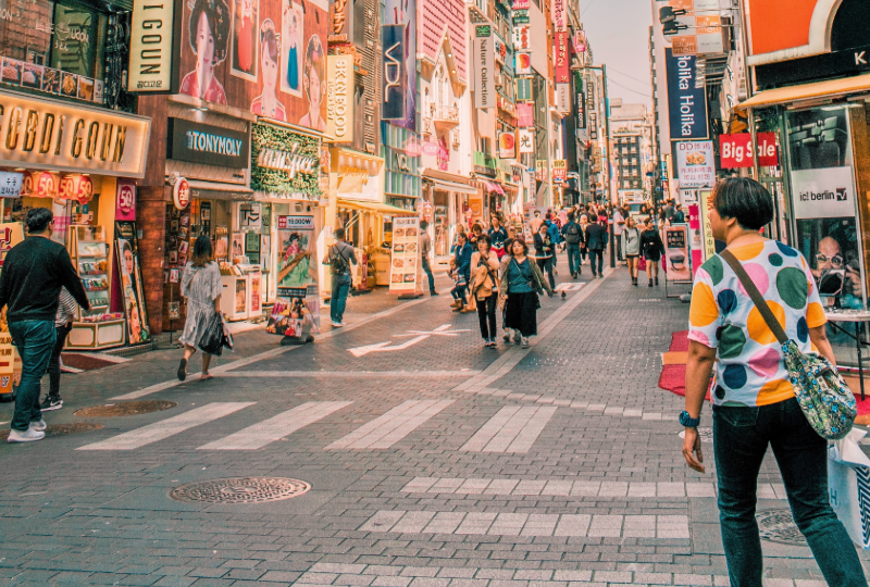 Myeongdong, South Korea. Photo: Cait Ellis