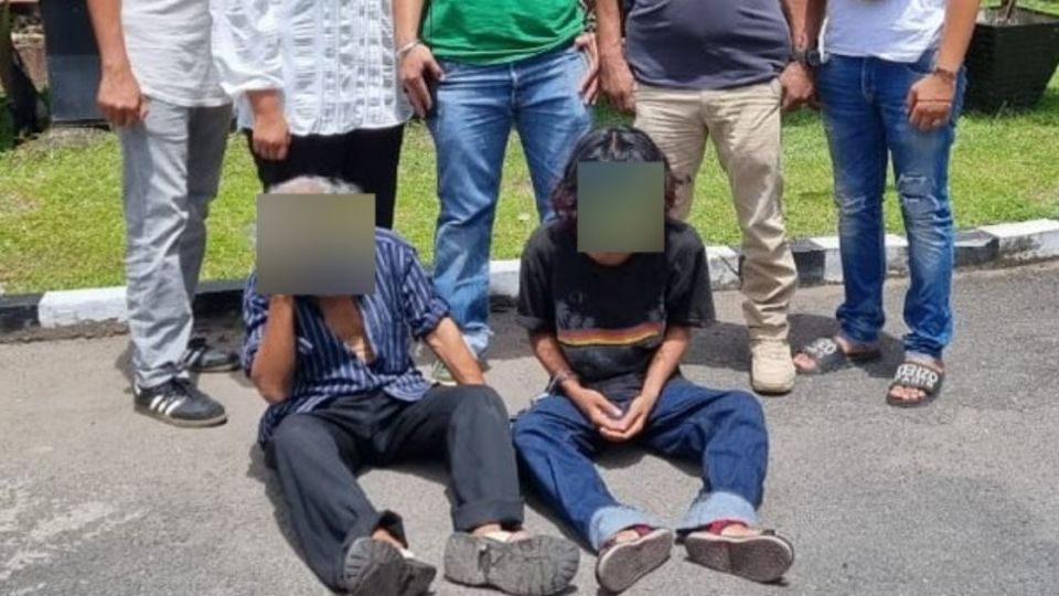 Seven men in Padang, West Sumatra allegedly raped two underage girls in a despicable crime that was reportedly spearheaded by the victims’ grandfather (L). Photo: Polresta Padang