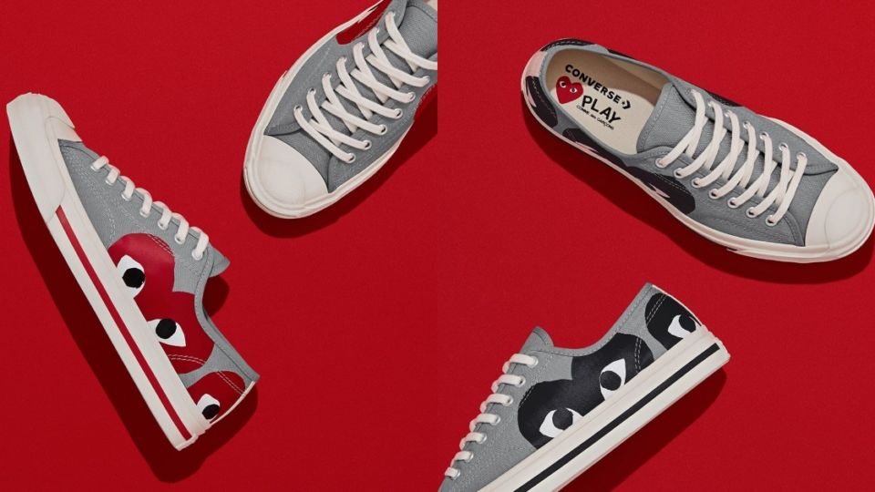 The latest Converse x Comme des Garçons PLAY sneakers are available on converse.id. Photo: Instagram/@converse_id