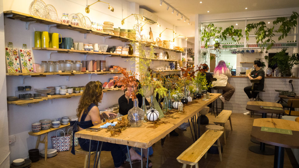 The ground floor of Crane on Arab Street. Photo: Carolyn Teo/Coconuts
