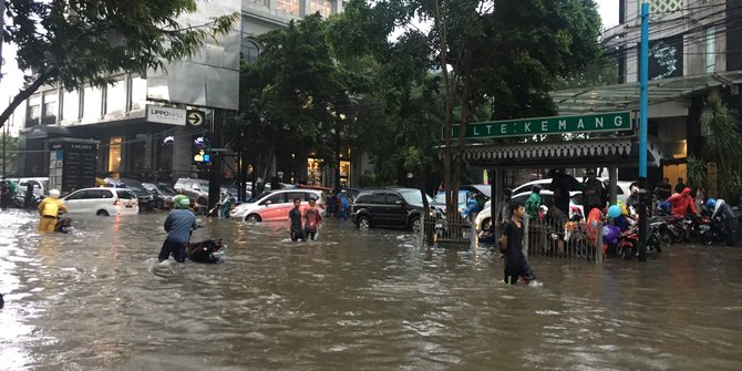 File photo of flood in Kemang in 2016