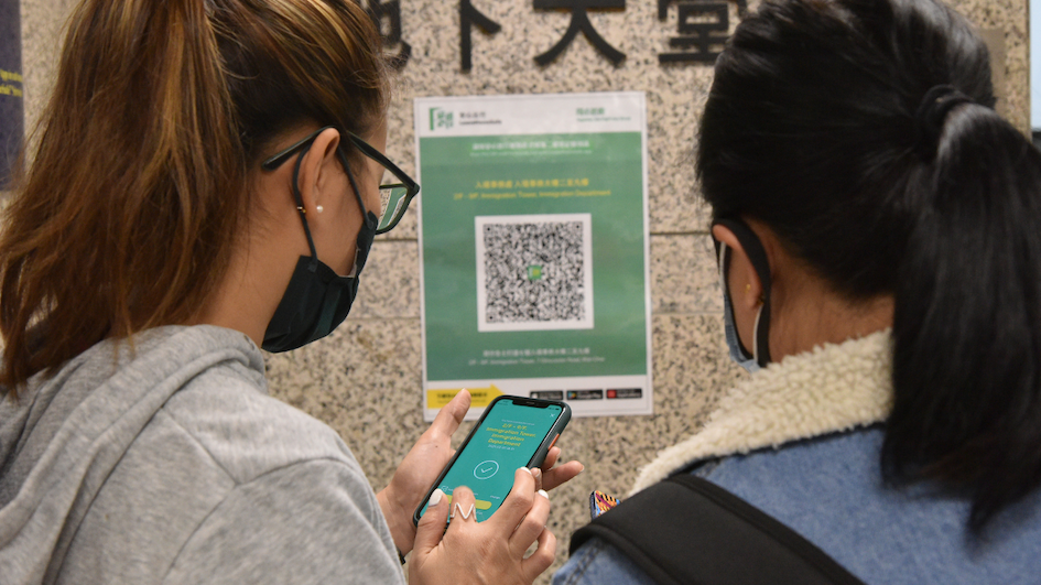 The Hong Kong government admits that the LeaveHomeSafe app contains a facial recognition feature. Photo: Hong Kong gov’t Information Services Dept.