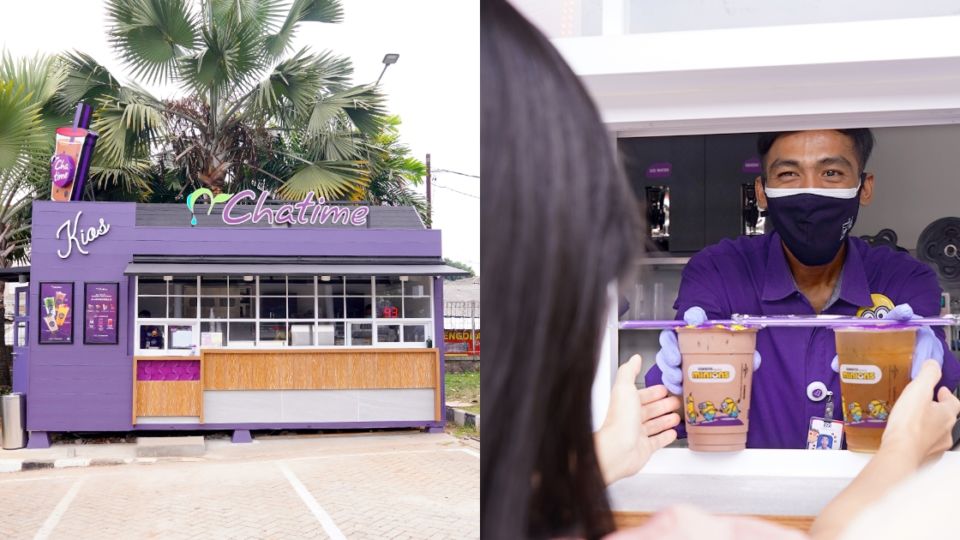 Just like the name suggests, Chatime Kios is inspired by the concept of warung or kios (kiosks), minimal in size but ubiquitous in public places. Photo courtesy of Chatime Indonesia