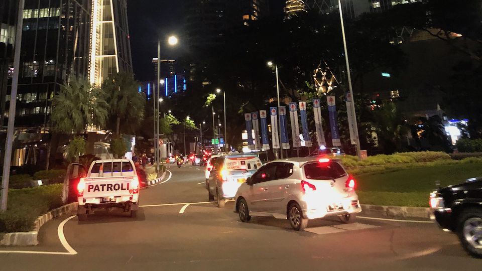 File photo of the streets of Jakarta’s SCBD at night. Photo: Nadia Vetta Hamid