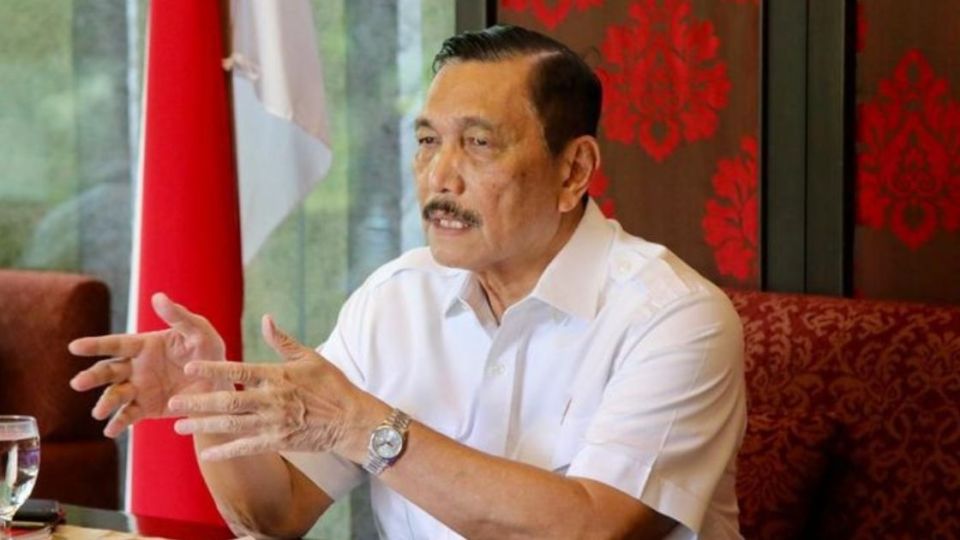 Indonesia’s Coordinating Maritime Affairs and Investment Minister Luhut Pandjaitan in Feb. 2021. Photo: Humas Kemenko Marves