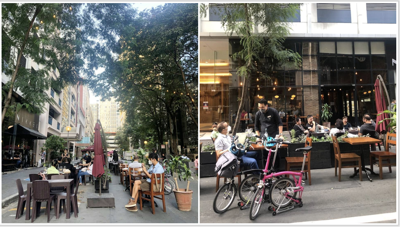 Makati's Rada Street is now an alfresco dining spot Coconuts