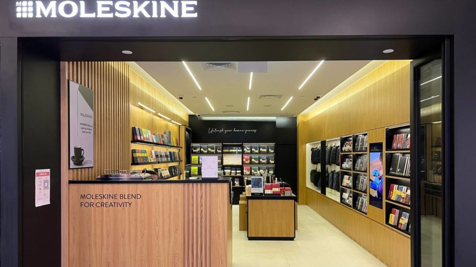 The Moleskine storefront at Paragon shopping mall in Orchard. Photo: Moleskine
