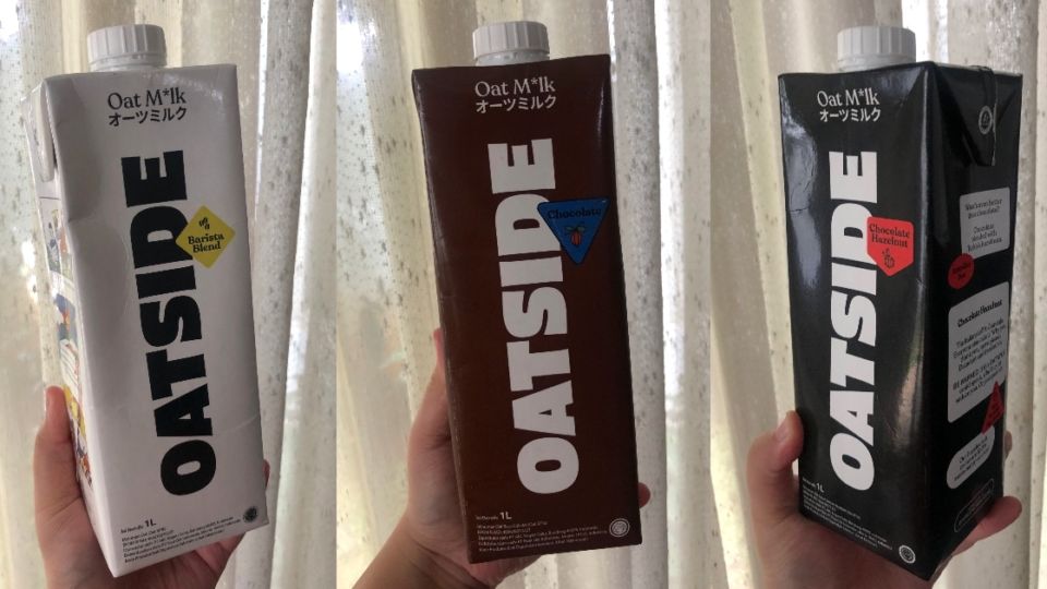 Oatside is an oat milk brand made in Indonesia. Photo: Nadia Vetta Hamid/Coconuts Media