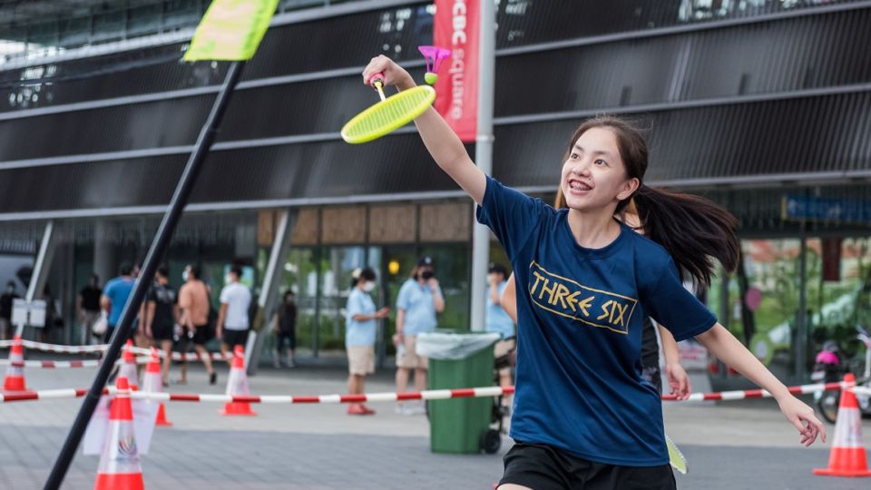 You’ll have a blast at Singapore’s first-ever AirBadminton Marathon. Photo: SINGAPORE SPORTS HUB