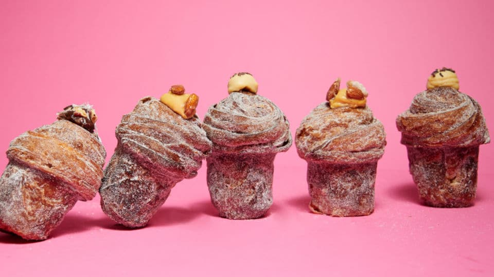 The latest flavors of cruffins from Mr Holmes Bakehouse. Image: Mr Holmes Bakehouse
