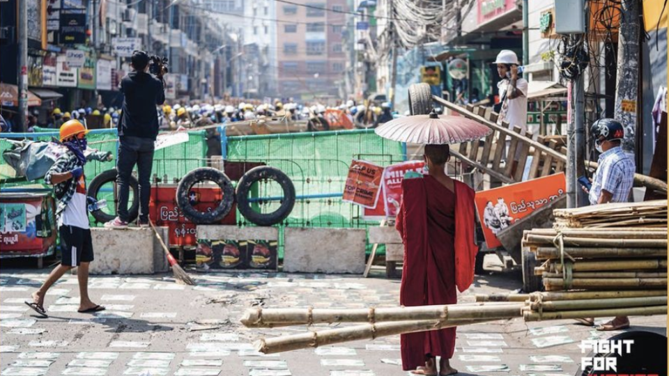 Artwork by videographer AABB / Free Burma