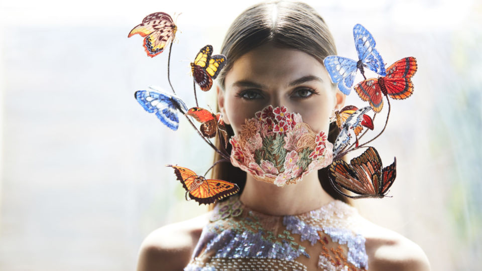 The ‘Butterfly People’ Mask by Rahul Mishra. Photo: Rahul Mishra
