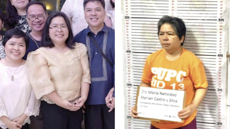 Dr. Naty Castro was allegedly arrested in her San Juan home without due process, and was detained 1,200 km away at Agusan del Sur. Images: Jun Castro (Facebook)