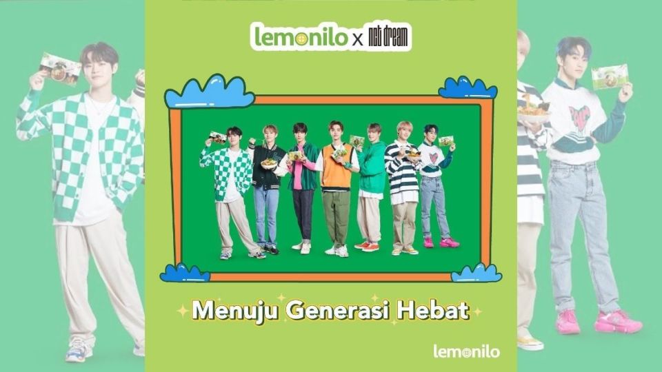 Lemonilo’s promotional picture with K-pop boyband NCT Dream. Photo: Instagram/@lemonilo