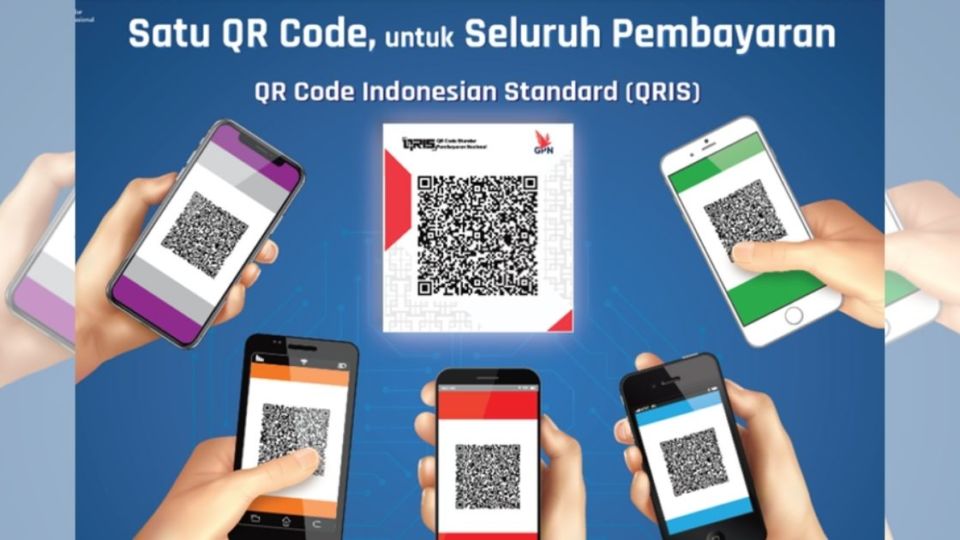 QRIS, which stands for Quick Response Code Indonesian Standard, is described by BI as a standardization of payments using the QR code for “easier, faster, and secure” transactions. Photo: Bank Indonesia