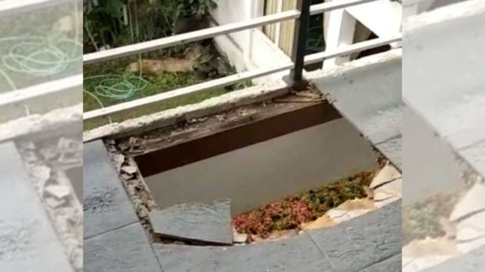 The news of the victim’s death, who has been identified as 30-year-old S, was spread through a 15-second clip that has been circulating online since yesterday. The video shows a hole in the hotel’s balcony floor, and the woman who was heard speaking behind the camera said that S plunged through it into the floor below. Screenshot from video