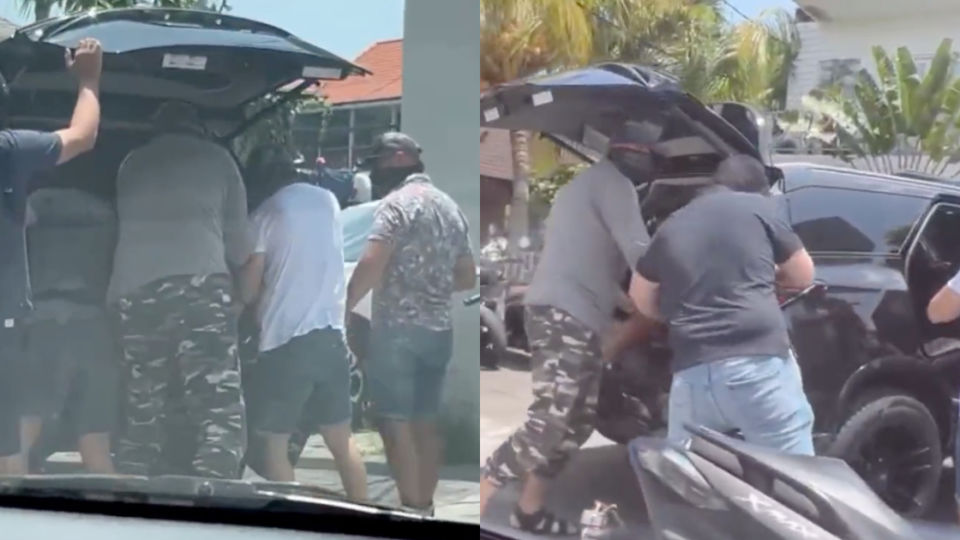 A Ukrainian national who was beaten up by his fellow countrymen, with video of the brawl having widely circulated online, is reportedly facing deportation over an alleged violation of his stay permit after authorities found out about his motorcycle rental business in Bali. Screenshot from video