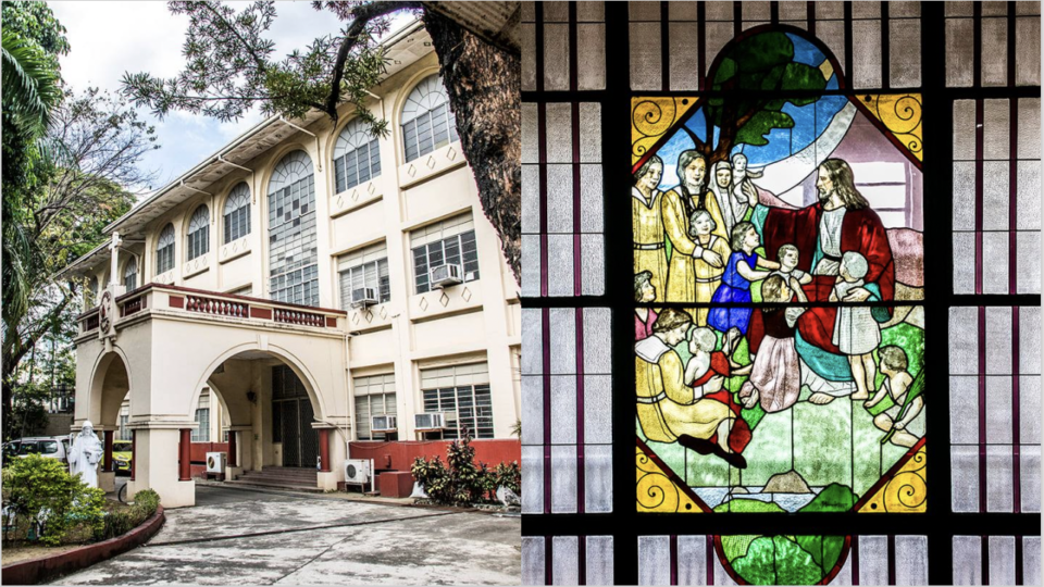 The historic College of the Holy Spirit Manila, which closes for good in April, features a stained glass window by the National Artist Fernando Amorsolo. Images: Anson Yu