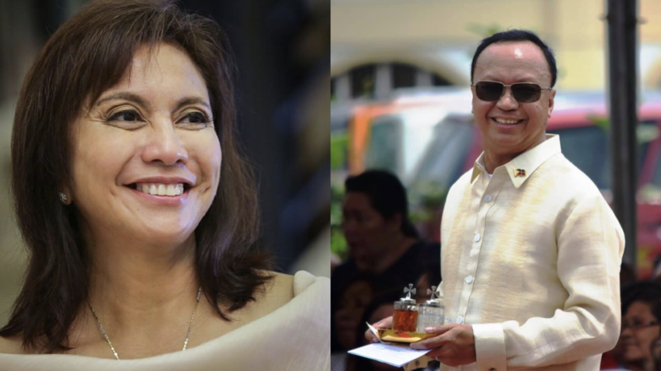 Vice President Leni Robredo and Eastern Samar governor Ben Evardone. Images: Facebook