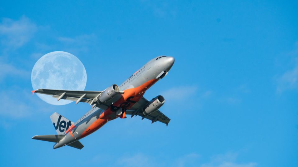 Stock photo of a Jetstar Australia airplane. Credit: Unsplash/Hendri Lidayani.