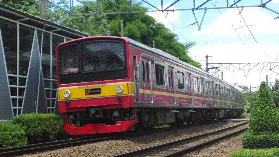 A KRL Commuterline train in Jakarta