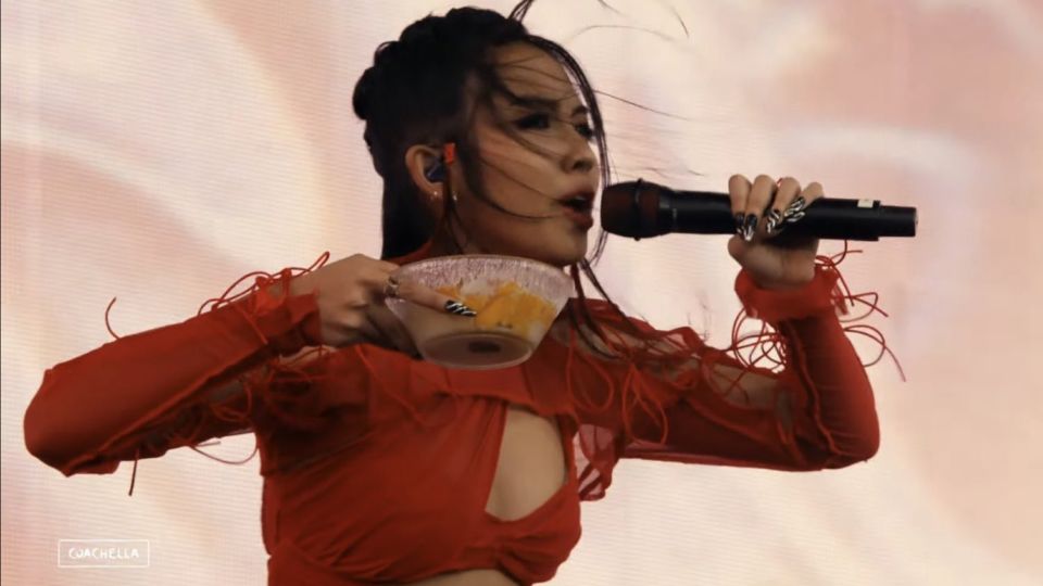 Danupha “Minnie” Kanateerakul, aka Milli, performs Sunday at the Coachella Valley Music and Arts Festival.