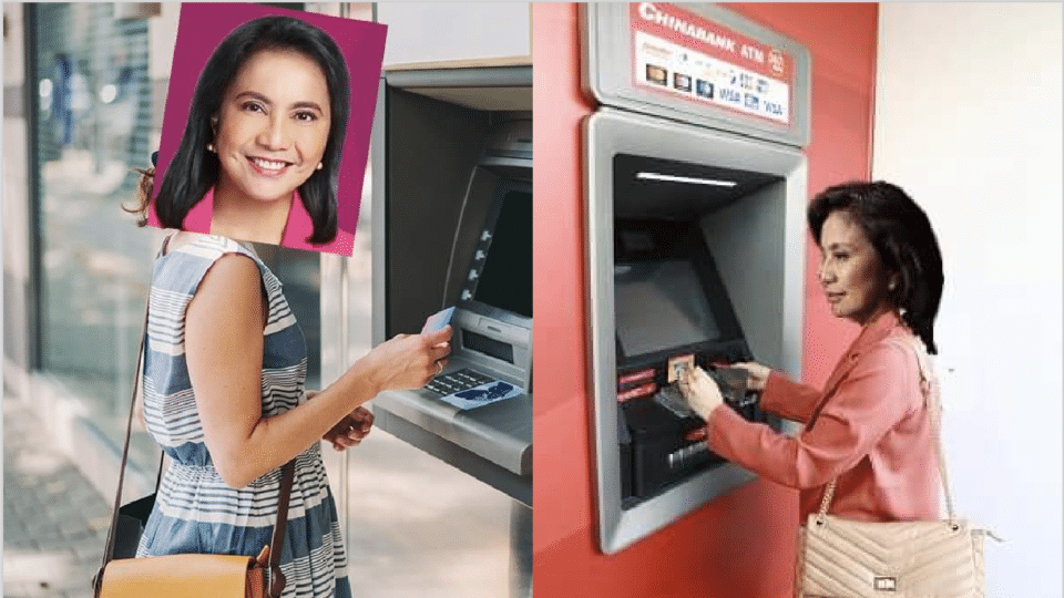 Filipinos took to Twitter to express their annoyance over Moreno’s, Lacson’s, and Gonzales’ press conference in meme form showing Leni Robredo withdrawing…from an ATM. Images: @johndaltonv / @aiahguapa (Twitter)