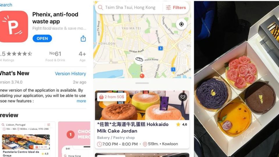 Phenix links users with restaurants, cake shops etc to score discounts on perfectly good food that would otherwise have been discarded.