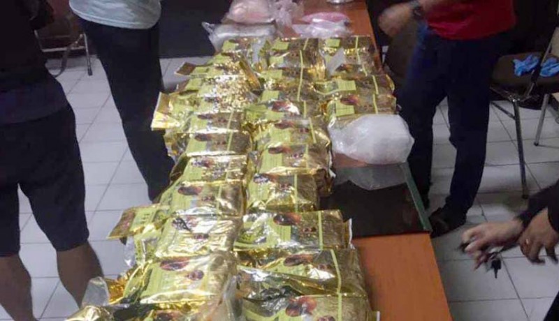 The Bali Police announced a drug bust they did on April 8, 2022. Photo: Obtained.